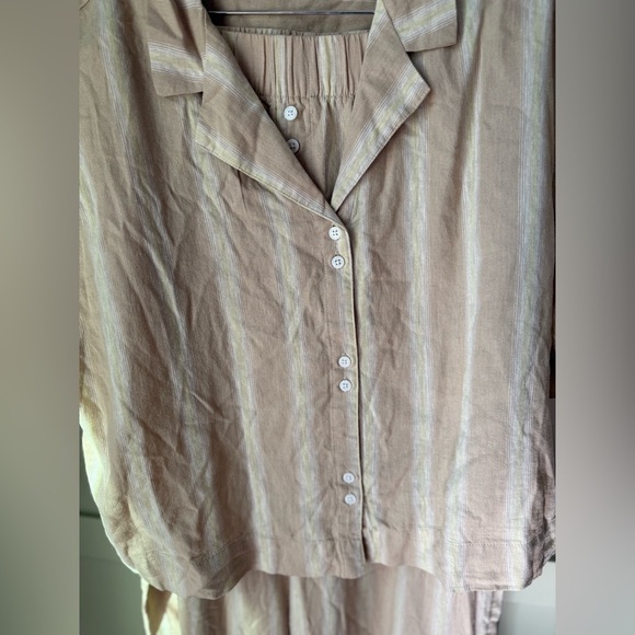 NWT Stars Above Matching Striped Top & Wide Cropped Pants (SZ L Top, XL Pants) - Picture 9 of 16